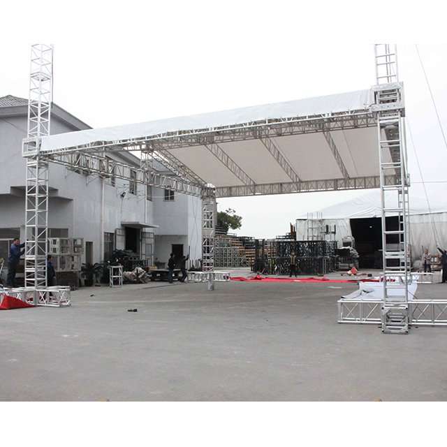 Gable-Shape-Aluminum-Truss-Roof-System-Event -parleur, forme de pignon, ferme en aluminium, système de toit, événement