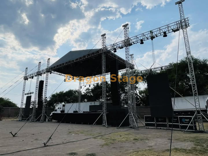 Modular Aluminum Event Roof Truss Stage for Concert 15x10x9m Événement en aluminium modulaire Stage de toit pour concert 15x10x9m