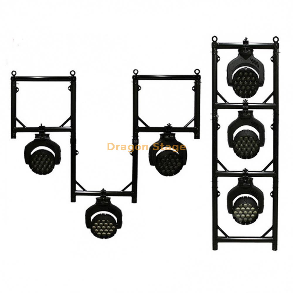 660x500mm Aluminum U-Frame Lighting Truss for Moving Head and Stage Light Suspension Botte d'éclairage en aluminium à cadre en U de 660x500mm pour tête mobile et suspension de lumière de scène