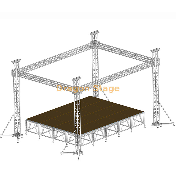 Custom Aluminum Lighting Truss 8x6x8m Soufflement d'éclairage en aluminium personnalisé 8x6x8m