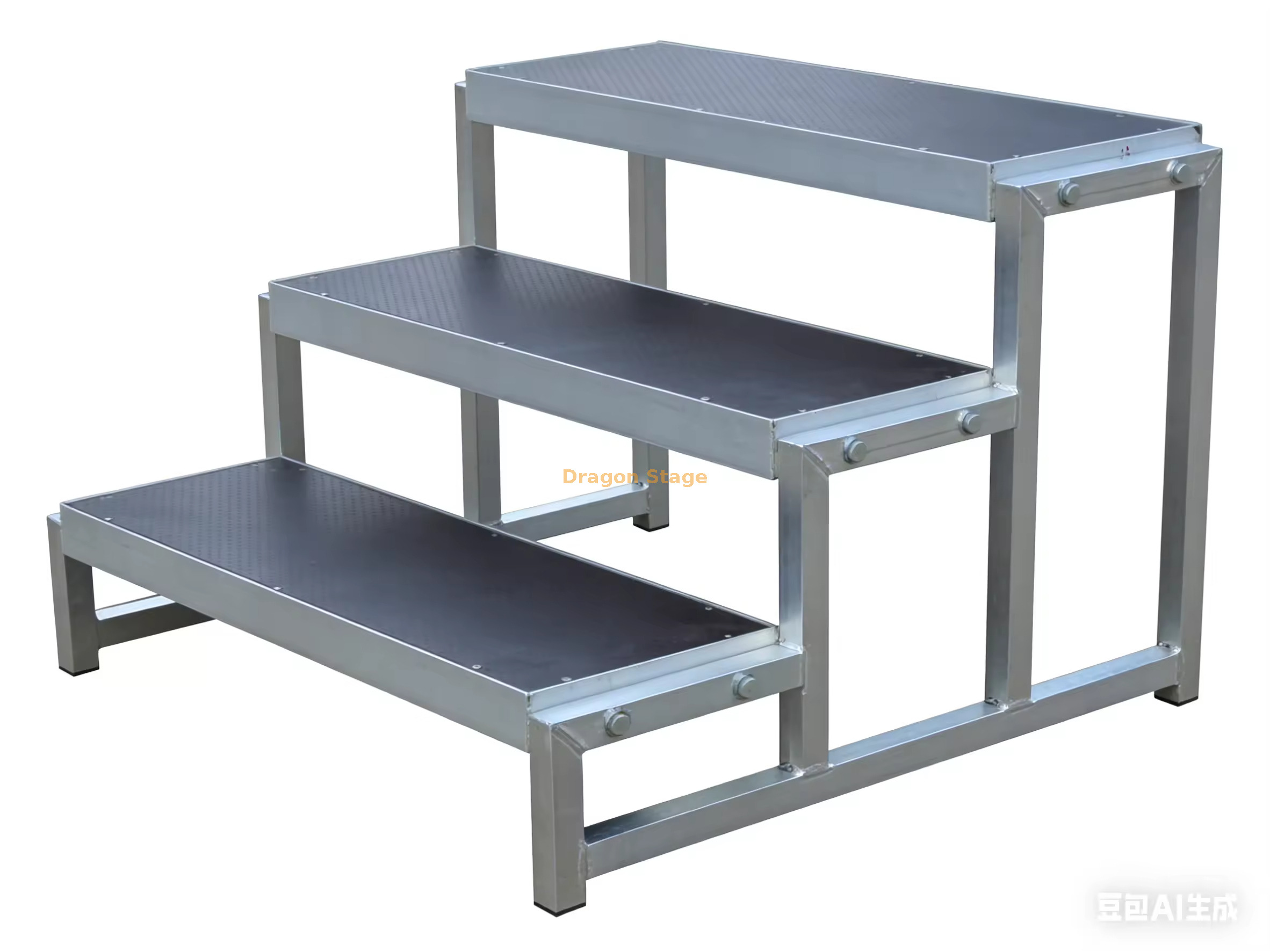 Non-Slip Stage Deck 3 Steps Plateforme de scène antidérapante 3 marches
