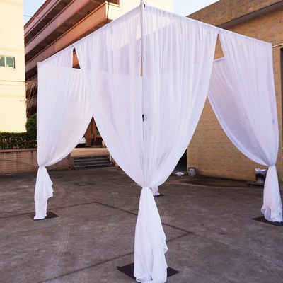 Décoration de mariage portable de tuyau et drapé de toile de fond de support