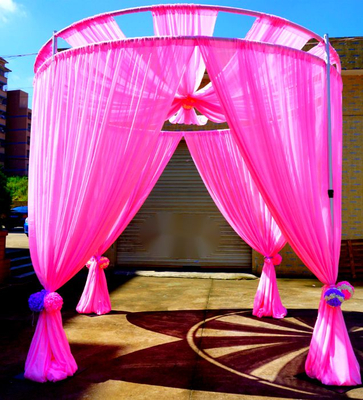 Tuyaux et rideaux Beau Mandap swag Toile de fond rideau rideaux drapés de mariage pour la fête de mariage