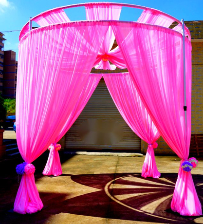 Tuyaux et rideaux Beau Mandap swag Toile de fond rideau rideaux drapés de mariage pour la fête de mariage