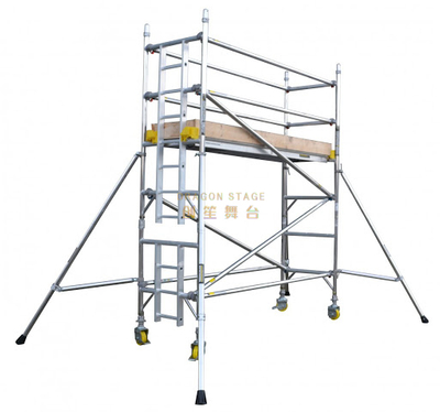 Échafaudage simple réglable d'échelle de montée mobile 6.6m