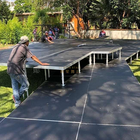 Installation facile d'aluminium Mobile Portable Portable Evénement Stage Stage Stage