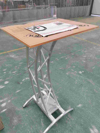 Pupitre de chaire d&#39;église portable en aluminium de tribune de podium de discours d&#39;église en aluminium