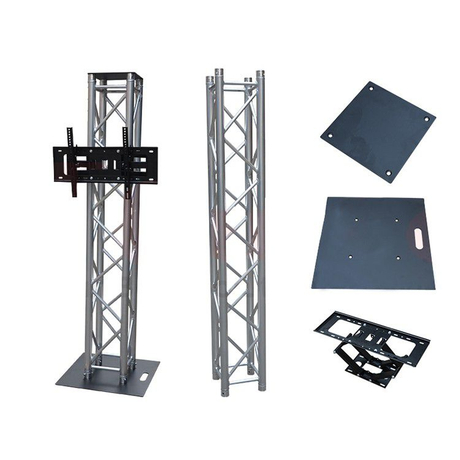 Pilier en treillis de scène en aluminium debout