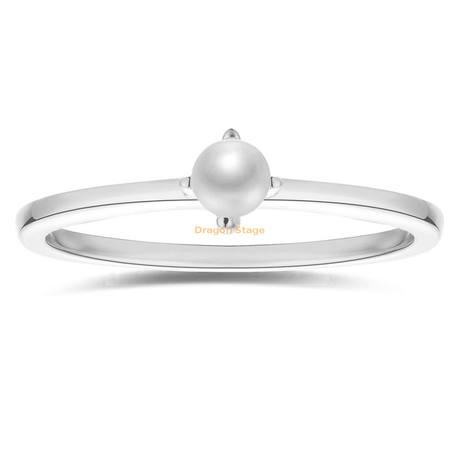 Bagues empilables minimalistes bijoux plaqué or personnalisé minuscule bague perle d'eau douce