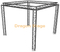 Stand de tour triangulaire en aluminium DJ Truss 6x4x3m