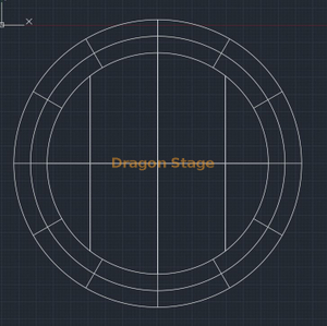 Diamètre portatif 4m de système de botte d'étape d'étape rapide ronde de concert d'événement en aluminium 