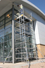 Tour mobile d'échafaudage de cadre d'échelle d'échafaudage de construction en aluminium faite sur commande