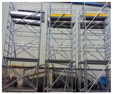 Échafaudage en aluminium portatif de tour d'échafaudage en aluminium à vendre