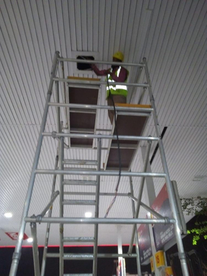 Échafaudage d'échelle d'échafaudage de cadre en aluminium mobile de la Chine