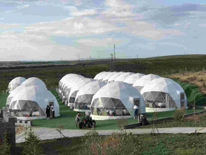 Tente transparente préfabriquée de désert de maison de dôme de décoration d'hôtel d'Eco chauffée de luxe pour le camping