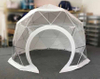 Tente de dôme d'igloo géodésique en PVC transparent à cadre en acier