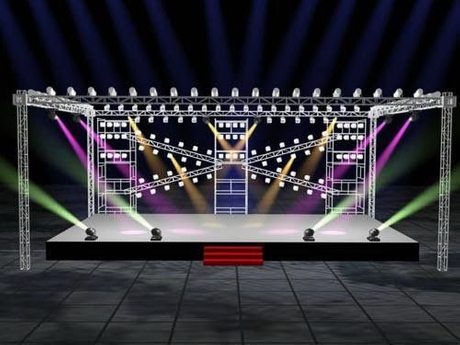 50X3MM Hot Sale Speaker Truss Equipment Line Array Tower Lift and Down