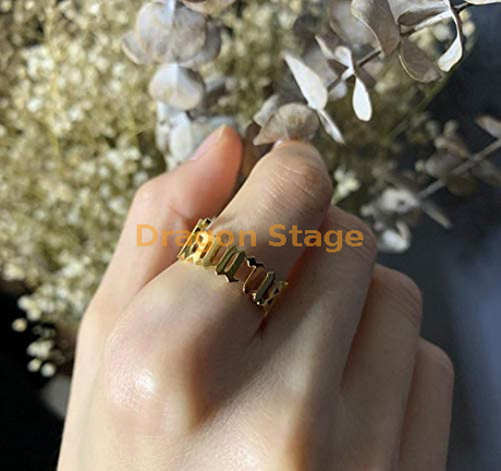 bijoux en gros réglable ouvert plaqué or personnalisé 12 ancien nom anglais signe du zodiaque en acier inoxydable bague de mariage initiale