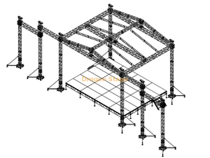 Éclairage fabriqué en aluminium fermes bon marché 10x6x7m 2 paires d'ailes pour haut-parleur et écran LED