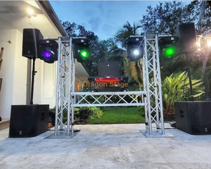 Mini cabine en treillis amovible en aluminium pour performances Dj 