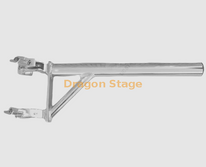 Post en aluminium pour accrocher des lumières sur la ferme / tuyau long de 50 mm de diamètre avec deux pinces