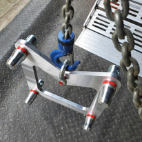 Le système de treuil de grue à ferme utilise une plaque de manutention en aluminium/un support de suspension pour la ferme 290x290mm