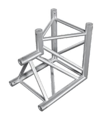 Tubes triangulaires FT43-C25/HT43-C25, ferme 50 × 2 à vendre