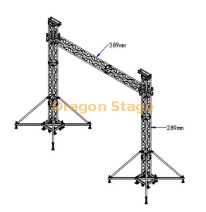 Système de botte de plaque de base en aluminium pour écran LED 5x5m