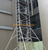 Échafaudage en aluminium de 8,05 m avec instructions pour échelle suspendue