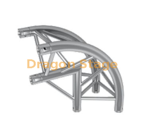 Ferme d'éclairage extérieur à tubes triangulaires FT33-C25-R 50 × 2