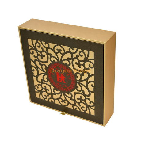 Usine de boîte en bois personnalisée Biscuits découpés au laser personnalisés Boîte de papier de bonbons au dessert au chocolat