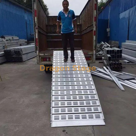 Rampes de chargement de camion pliantes en aluminium pour utilisation par camion