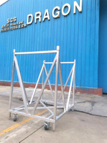 Sécurité en aluminium pliable pliable Mojo Barricade Dolly Trolley Concert Style Barrier Barrière de barrière avec roues
