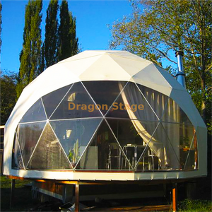 Chambre préfabriquée de dôme de forme de tente d'hôtel de Glamping de partie de luxe avec l'isolation