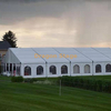 Tente blanche de fête imperméable de mariage en plein air de luxe avec fenêtres