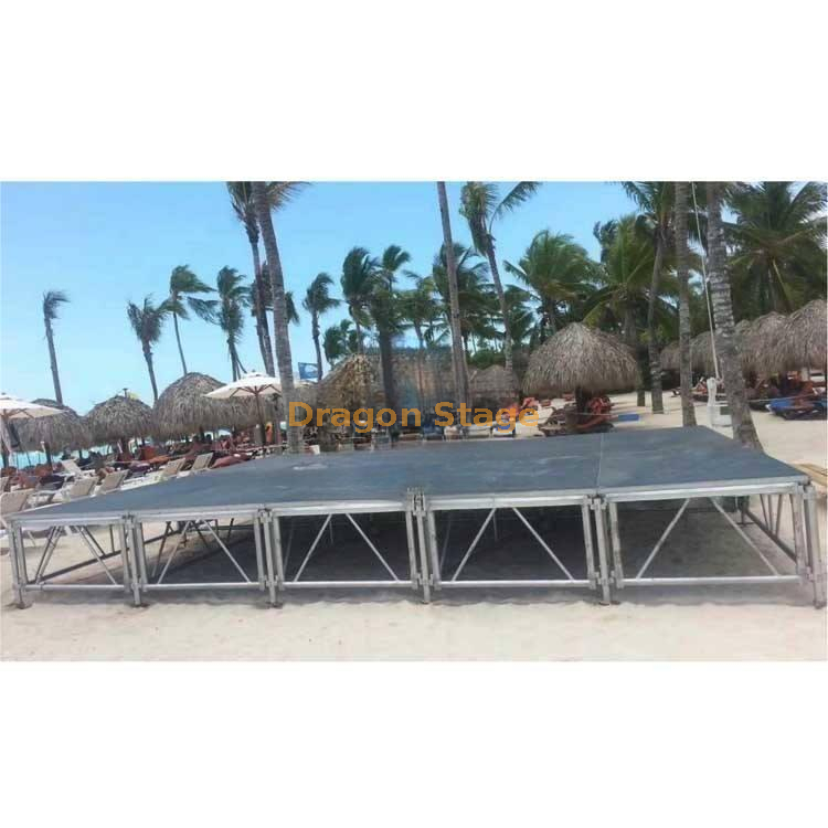 Plateforme mobile de petite scène extérieure 24x8ft 7.32x2.44m