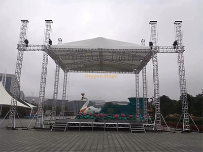 Meilleures conceptions de scènes de concert avec système de fermes de toit 20x15x12m