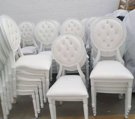 Chaise en bambou personnalisée, chaise de banquet, chaise de salle à manger à dossier rond, chaise d'hôtel, chaise de restaurant, chaise à dossier en métal