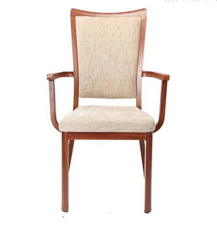 Vente en gros de chaises de salle à manger en métal fournies par l'usine pour hôtels, restaurants, chambres privées, fauteuils, dossiers de maison, chaises rembourrées moelleuses