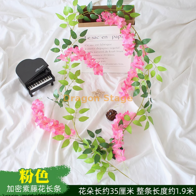 Wisteria tofu Pudding String Violets faux plafond roard rose orange intérieur plus une glysmeria