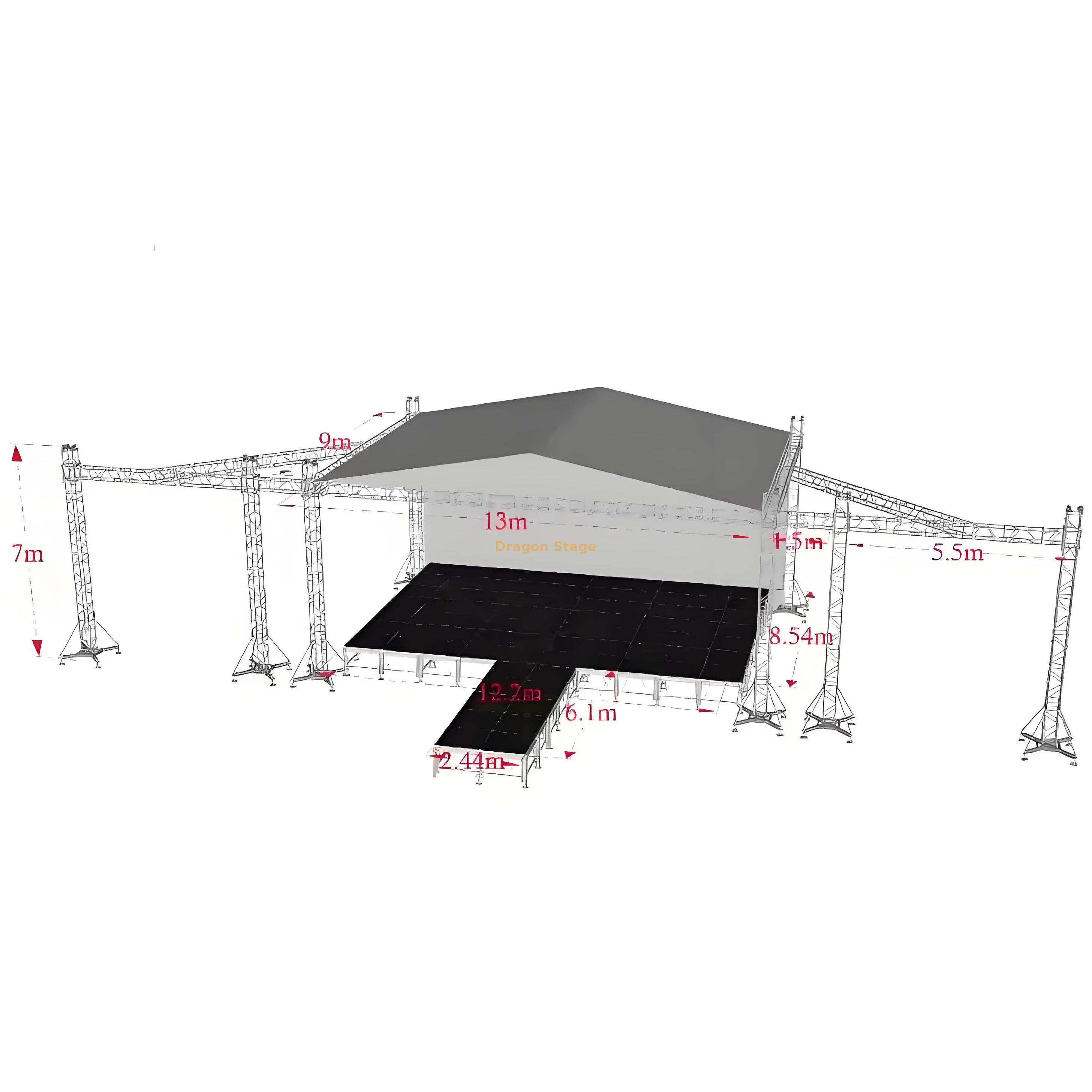 Spruss de scène de toit 13x9x7m