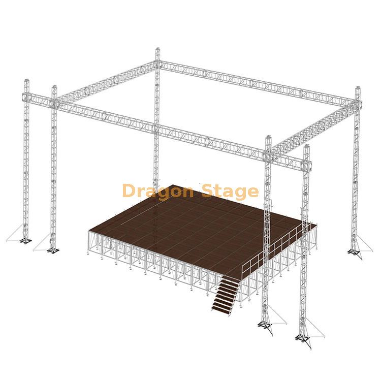 Support de haut-parleur en aluminium pour concert, 9x6x6m