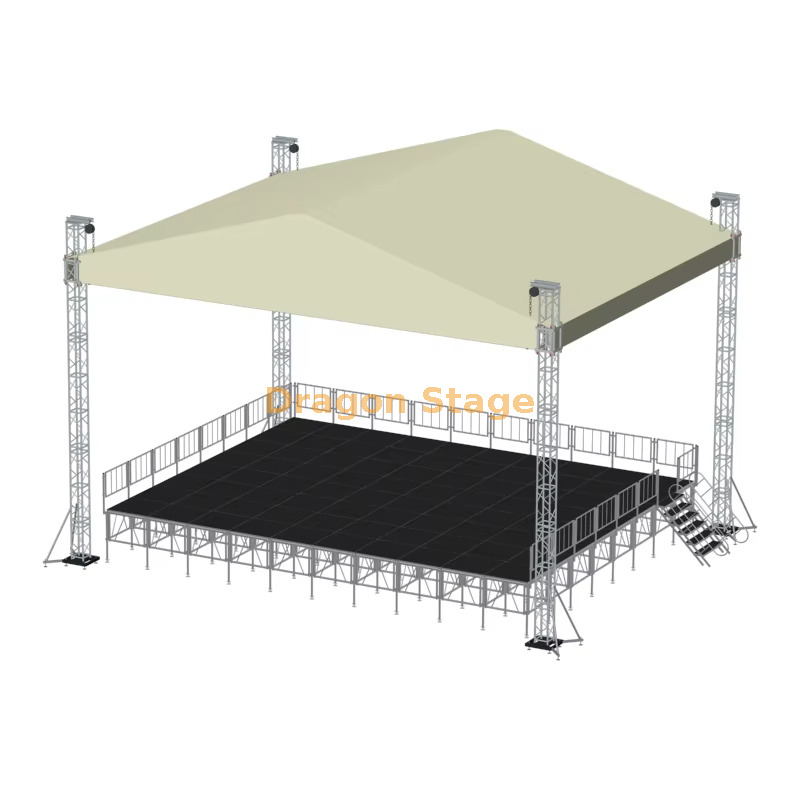 Botte argent&eacute;e 12x9x6m d'&eacute;v&eacute;nement d'&eacute;clairage de concert ext&eacute;rieur