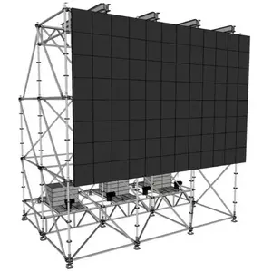Système Ringlock 6x4x6m pour écran LED 6x4m avec 4 sections supérieures et 3 ballasts d'eau