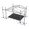 Haut-parleur personnalisé extérieur, ailes de botte en aluminium, boulon d'événement de 2m, système de toit en botte d'étape 12x8x12m 