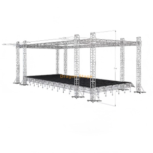 Système de ferme en aluminium professionnel pour événements extérieurs, 12x8x7m