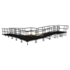 Rampe de chargement de Flight Case modulaire en forme de L en aluminium, 7.40x8.26m, pour scènes de Concert
