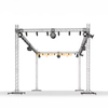 Scène en treillis d'aluminium avec toit plat 24x12x9m