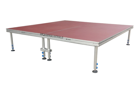 Sound Truss Pro Stage Quick Stage avec pinces de jambe légères 32 x 16 pieds de hauteur 2,6 pieds