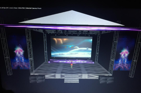 Scène d'église portative en aluminium personnalisée extérieure de 12 x 14 m 2020